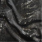 Black Snake print Carvico on Black Stretch Velvet